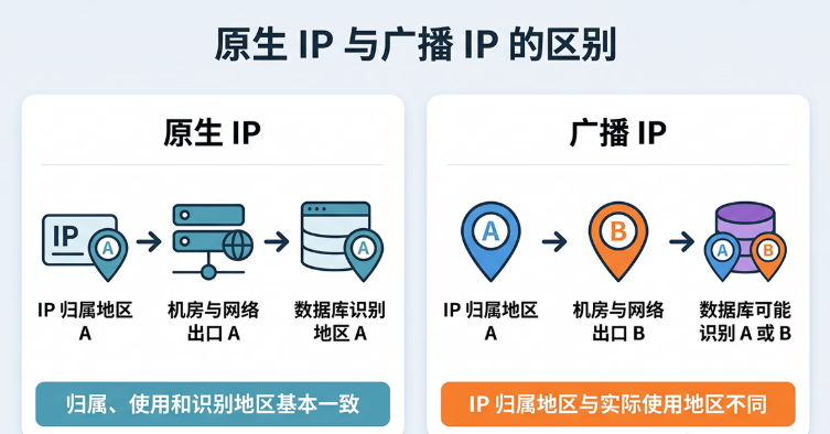 什么是原生 IP？它与广播 IP、住宅 IP 和机房 IP 的区别