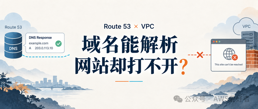 域名能解析，网站却打不开？把 Route 53 到 VPC 这段走一遍